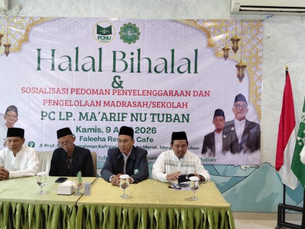 Perkuat Sinergi, PC LP Ma’arif NU Tuban Gelar Halal Bihalal dan Sosialisasi Pedoman Pengelolaan Lembaga